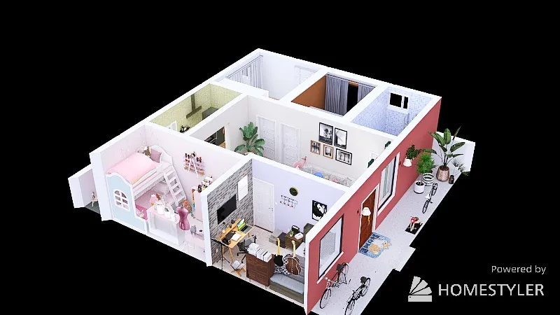 Muñoz Home 3d design renderings