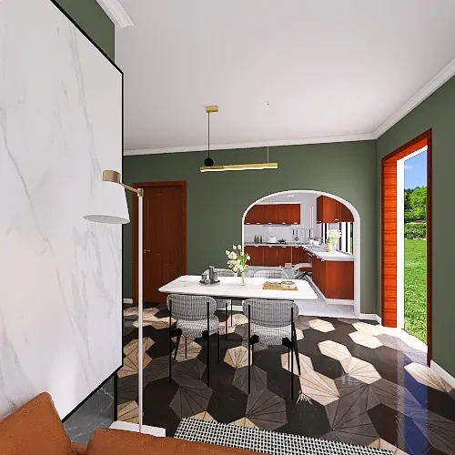 Small House Living 3d design renderings