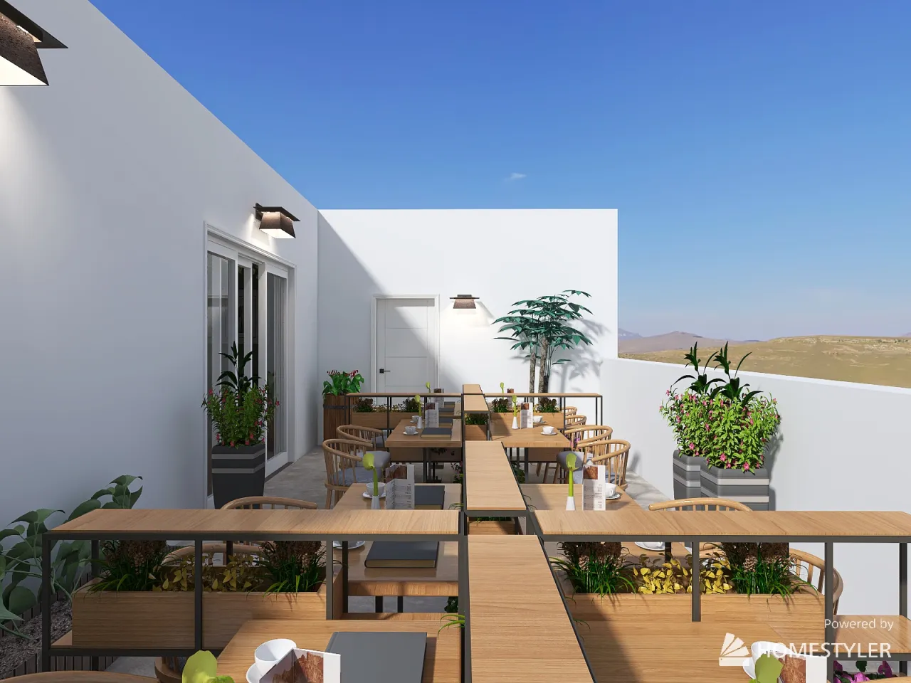 Terrace 3d design renderings