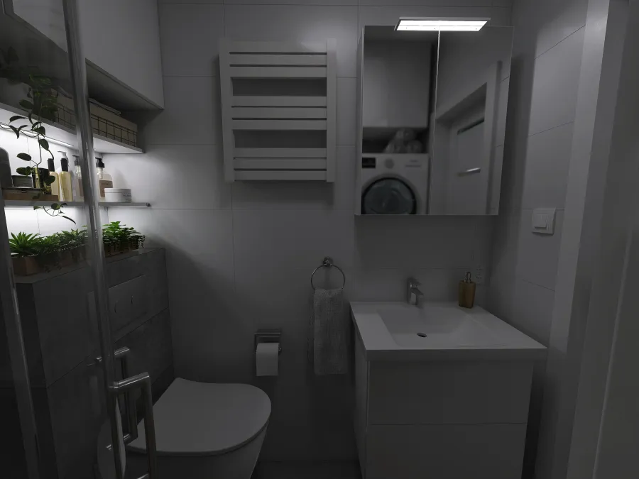 Łazienka 1 3d design renderings