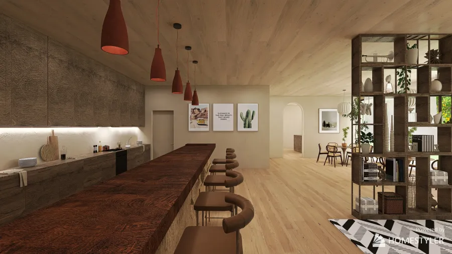 #BrunchContest - A tiny cafe 3d design renderings