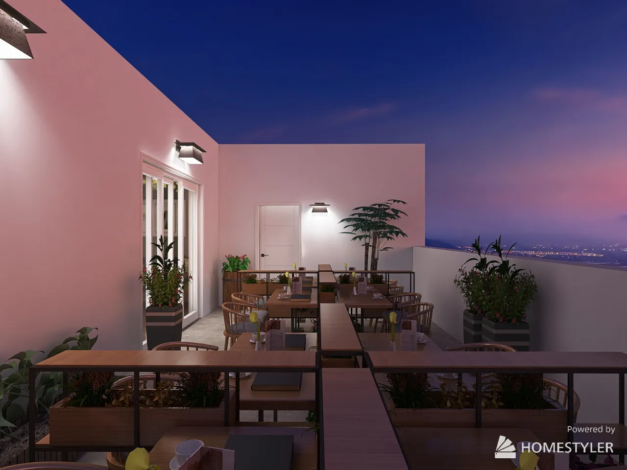 Terrace 3d design renderings