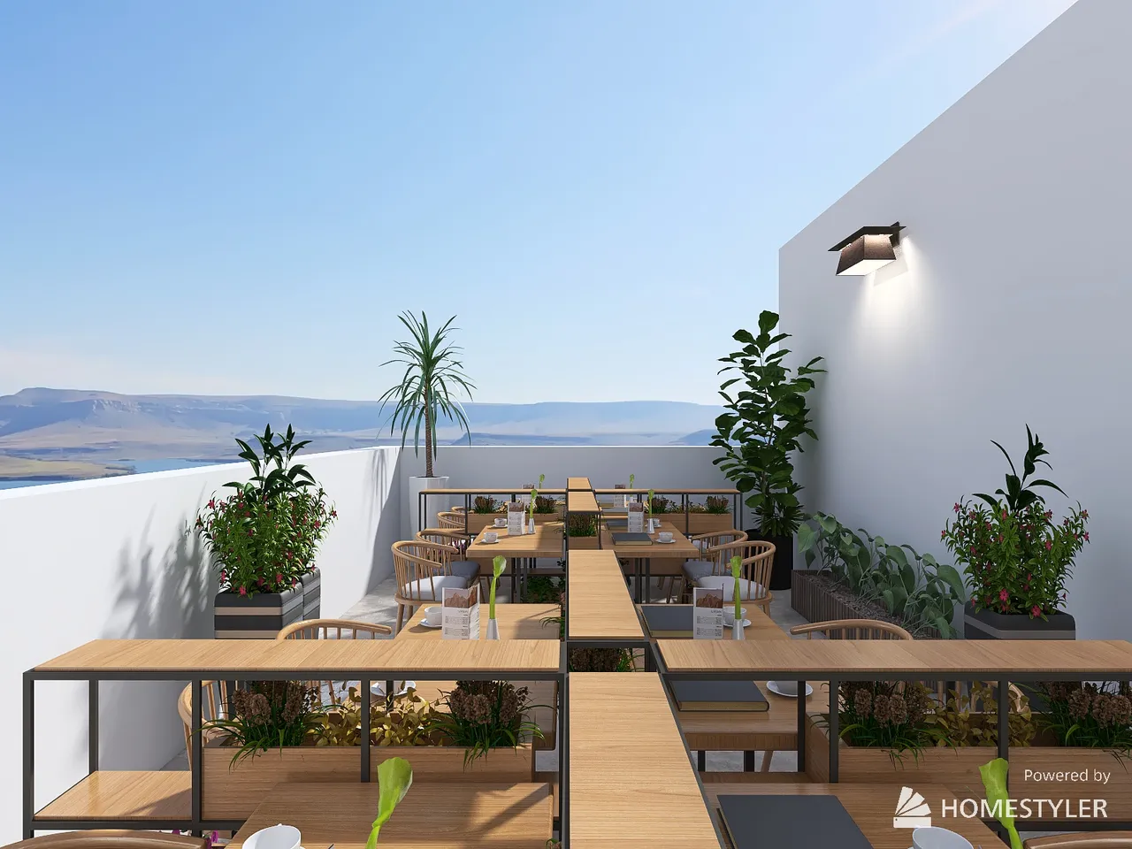 Terrace 3d design renderings