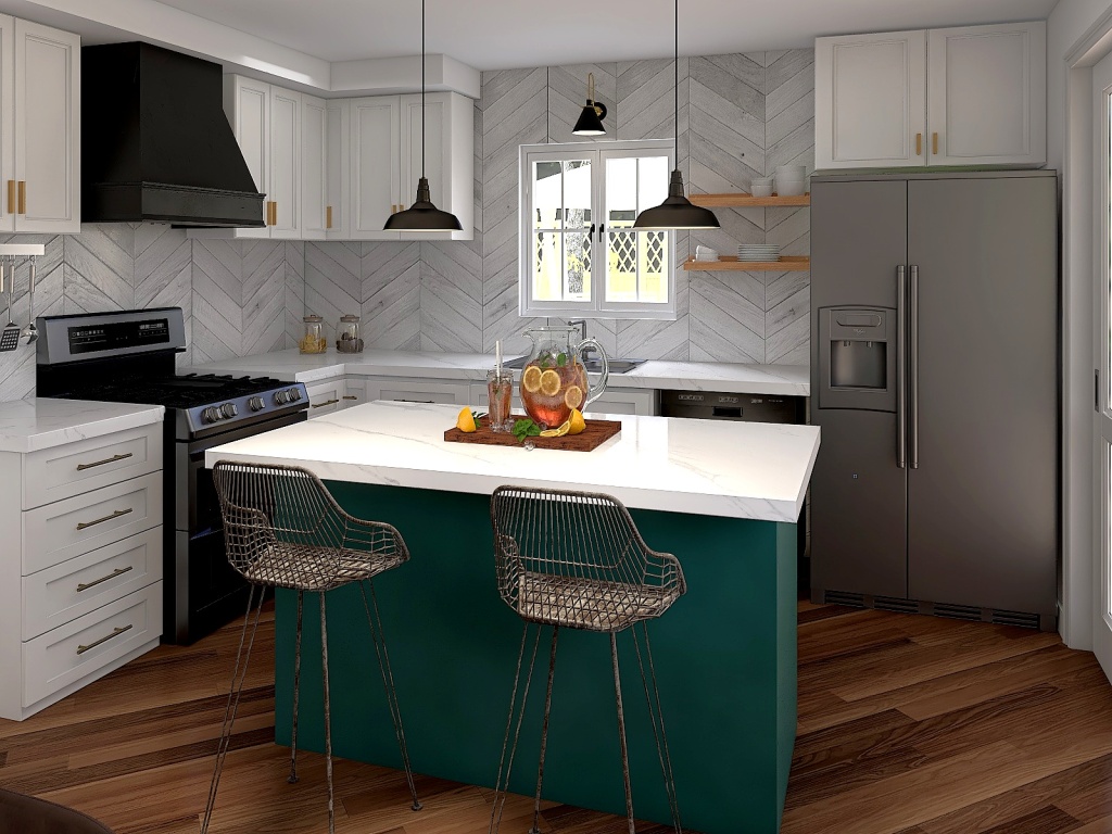 Katrina's Kitchen Update 3d design renderings