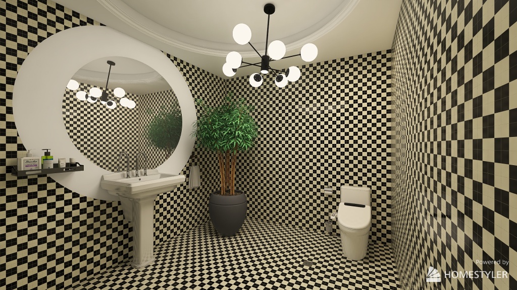 #BrunchContest - Chess brunch restaurant 3d design renderings