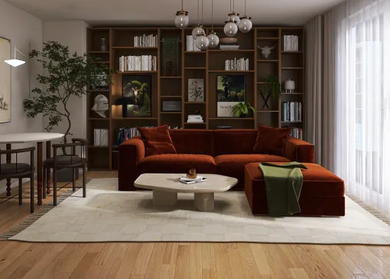 Royal Boheme Livingroom Design Rendering