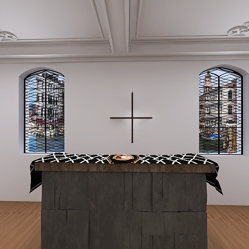 Church 3d design renderings
