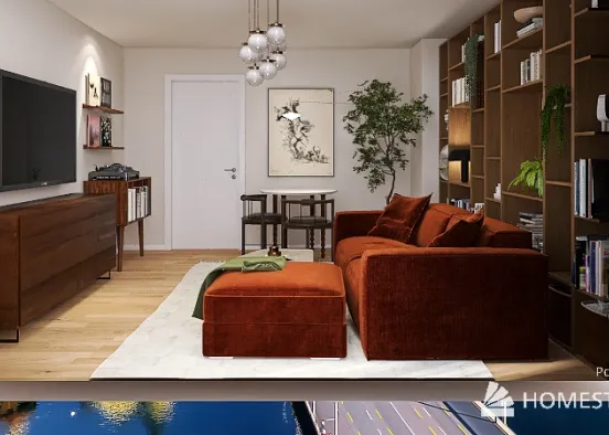 Copy of Royal Boheme Livingroom Design Rendering