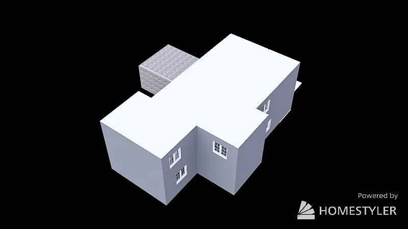 2 - Bedroom - 1 Car Garage 3d design renderings