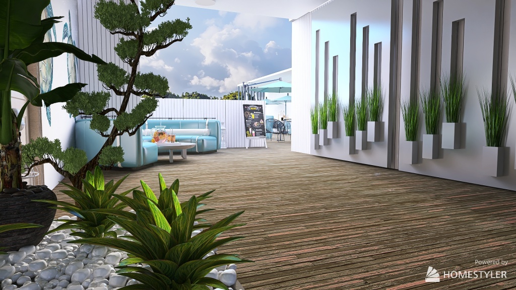 Entrance 3d design renderings