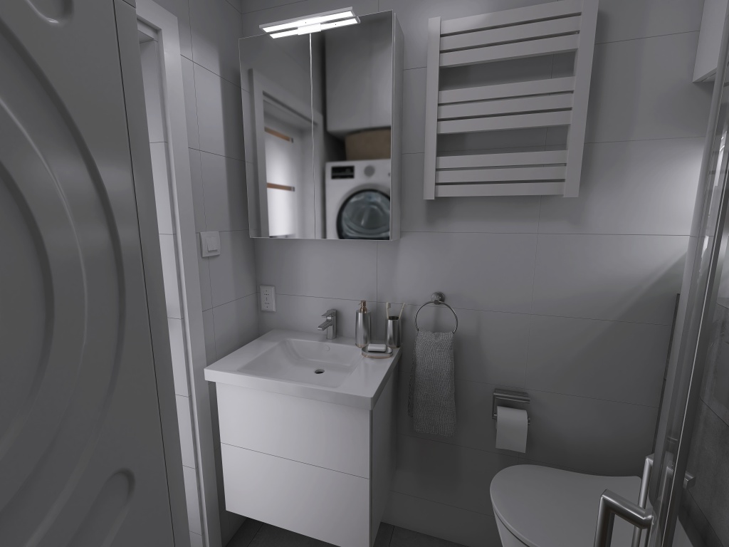 Łazienka 2 3d design renderings