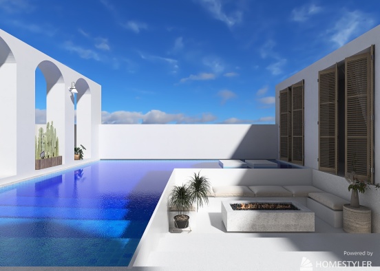 The white pool Design Rendering