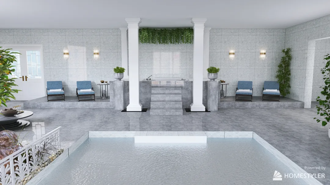 Module 9 Spa for hotel project 3d design renderings