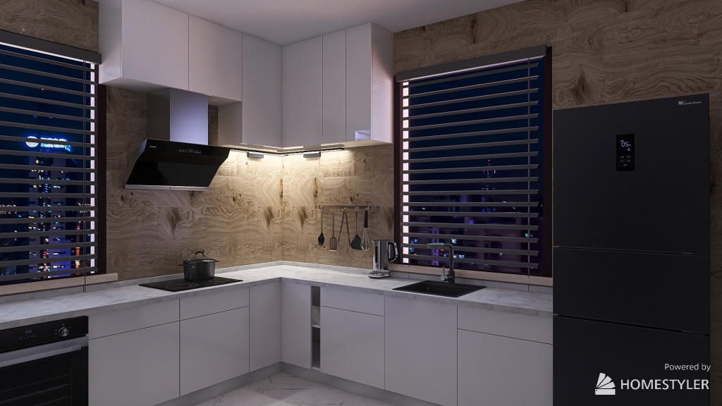 projekt kuchni 3d design renderings