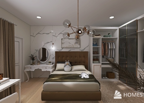 Bedroom Modern Luxury Design Rendering