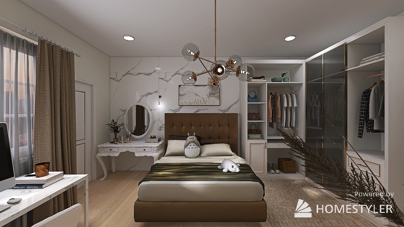Bedroom Modern Luxury 3d design renderings