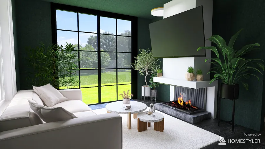 Modern cottage house 3d design renderings
