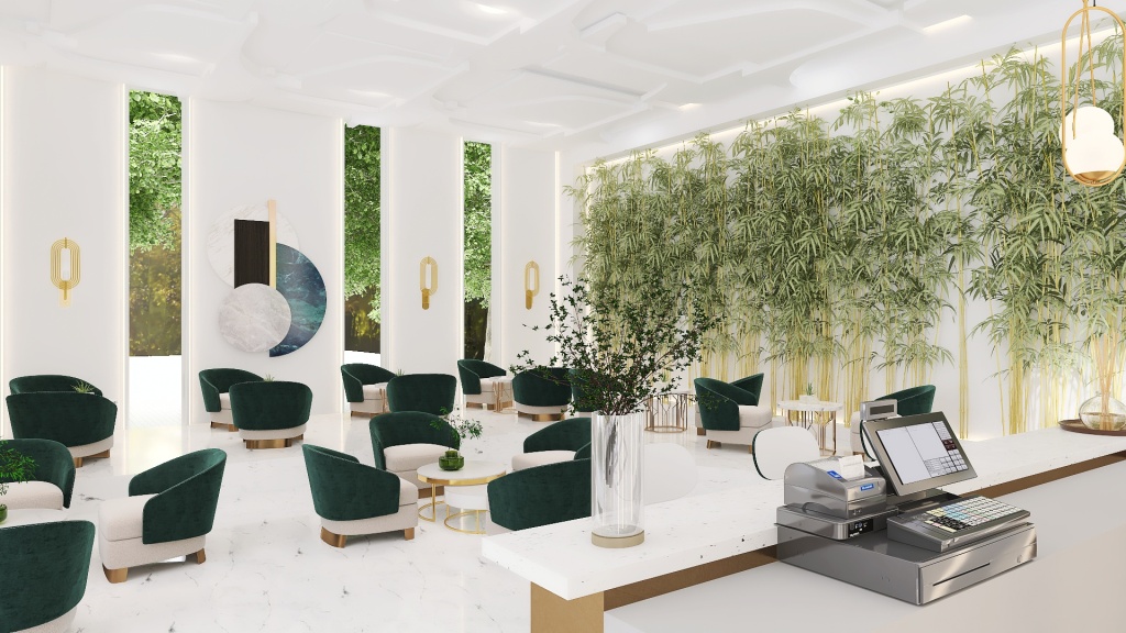 #BrunchContest-zeer cafe 3d design renderings