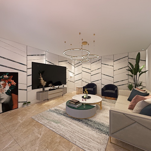 livingroom (newclassic) Design Rendering
