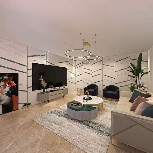 livingroom (newclassic) 3d design renderings