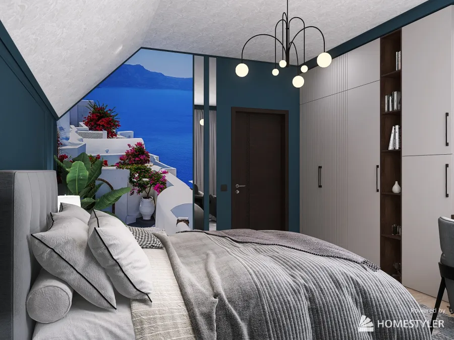 спальня 3d design renderings