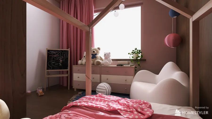 cuddling bedroom 3d design renderings