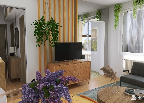 Two-room- apartment Design Rendering
