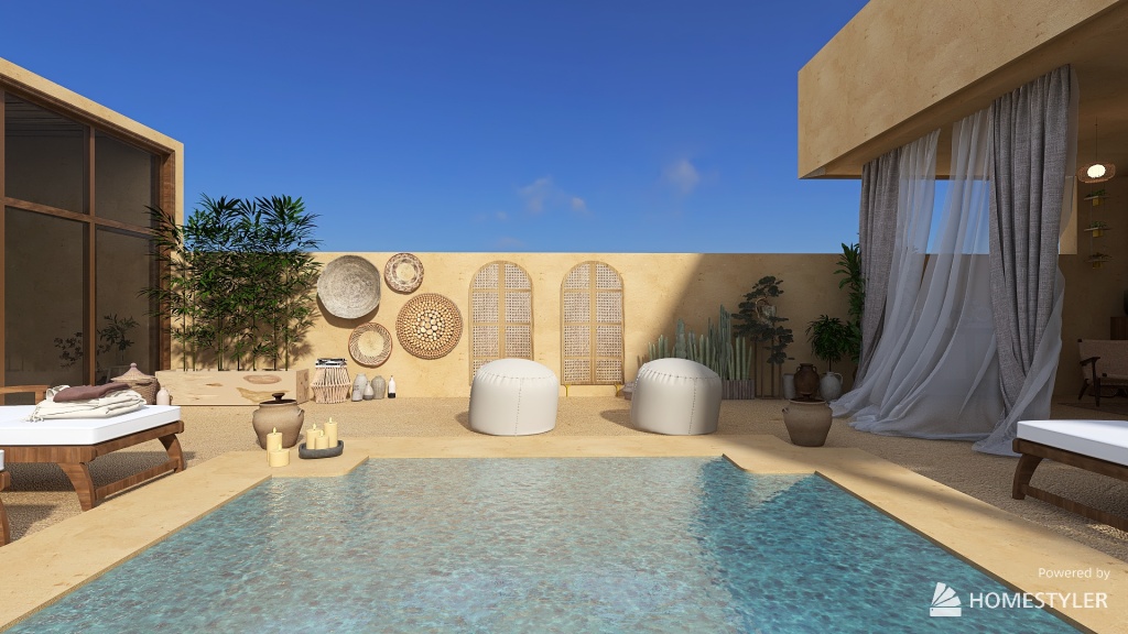 Farmhouse Egyipt Style WoodTones 3d design renderings