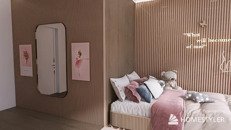 Quarto de menina 3d design renderings