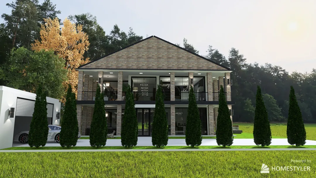My country dream's house 3d design renderings