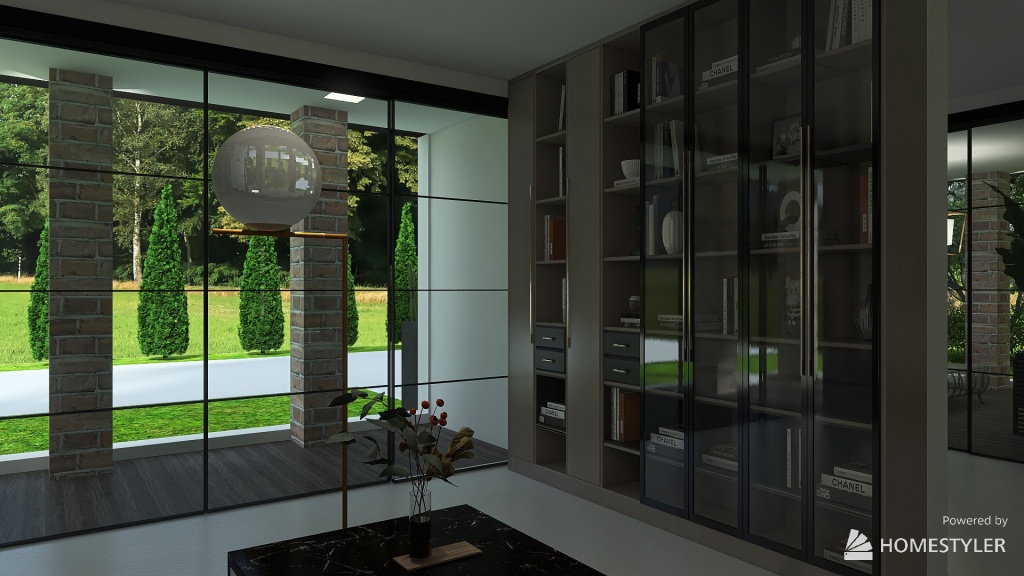 Zona giorno, cucina, sala da pranzo 3d design renderings