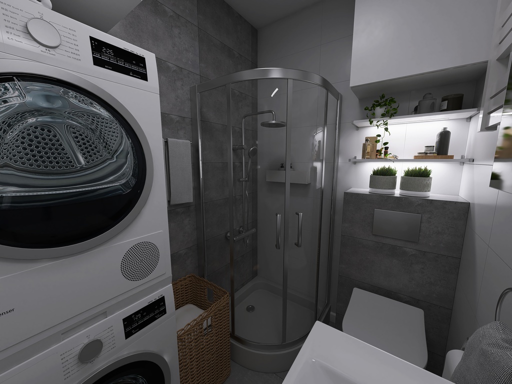 Łazienka 3 3d design renderings
