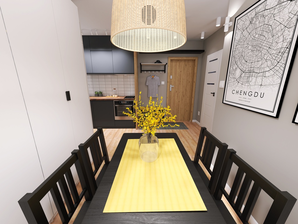 Kawalerka 3 3d design renderings