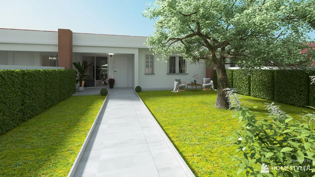 The three cottages 3d design renderings