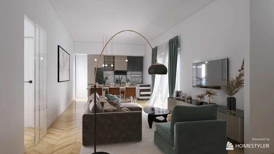Appartamento moderno 3d design renderings