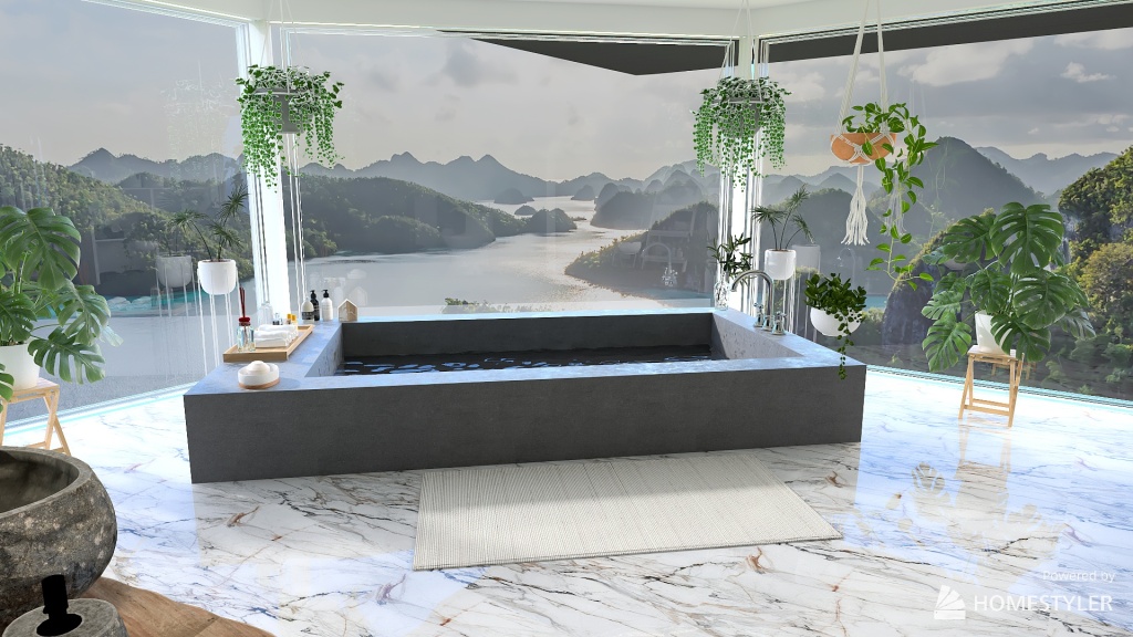 Sea View apartment 3d design renderings