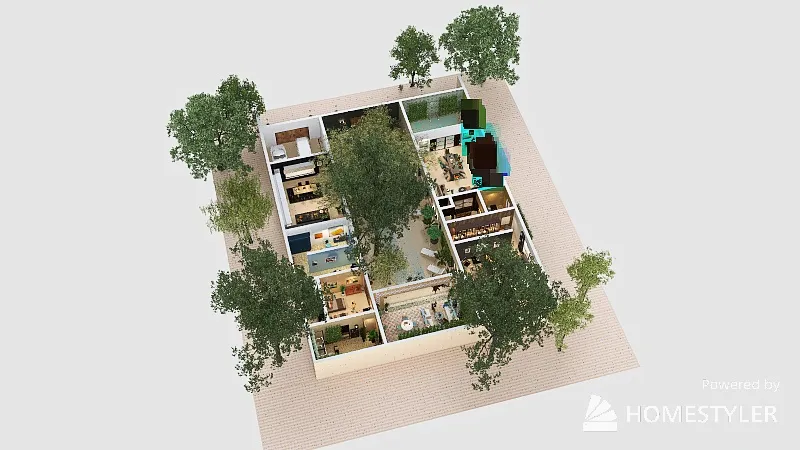 Casa Yucatana 3d design renderings
