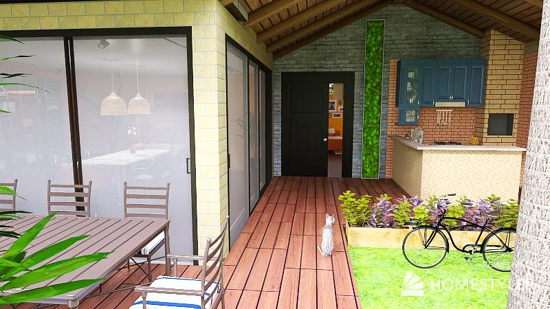 Casa dos jardins 3d design renderings