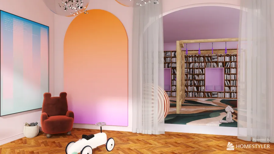 Home for children 3d design renderings