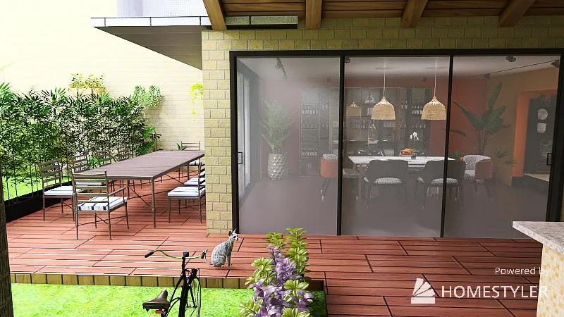 Casa dos jardins 3d design renderings