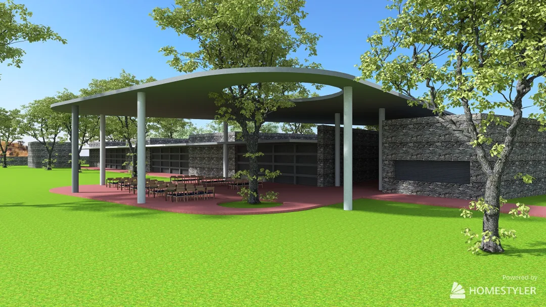 RURAL ELEMENTARY SCHOOL 3d design renderings