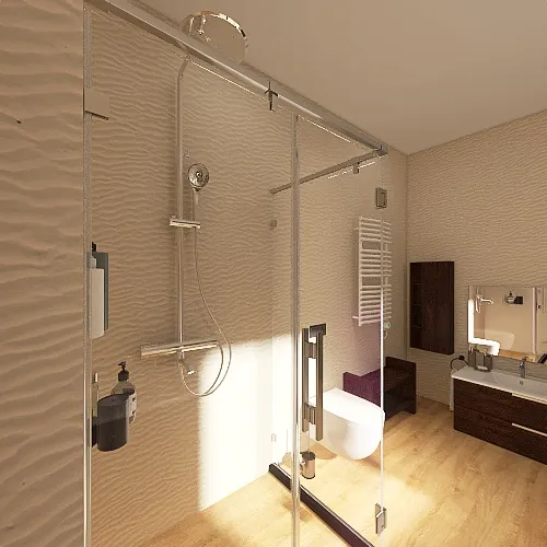 Copy of Copy of łazienka słupek 3d design renderings