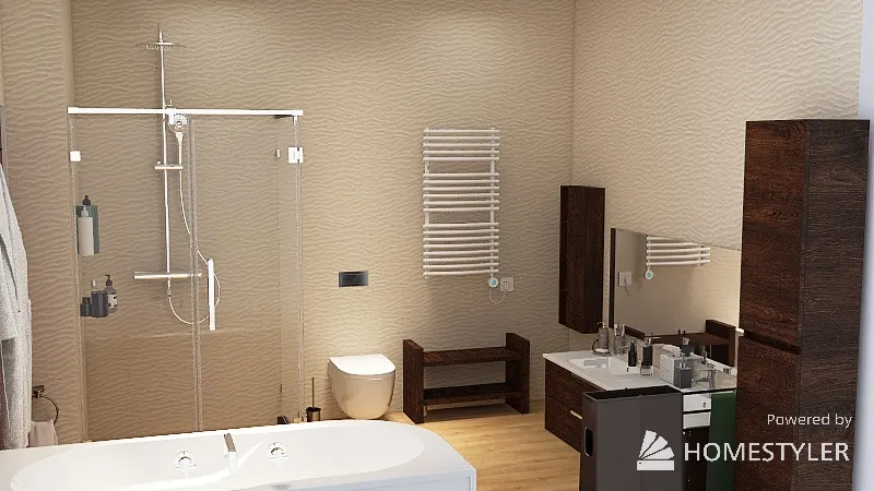 łazienka 2*96 3d design renderings
