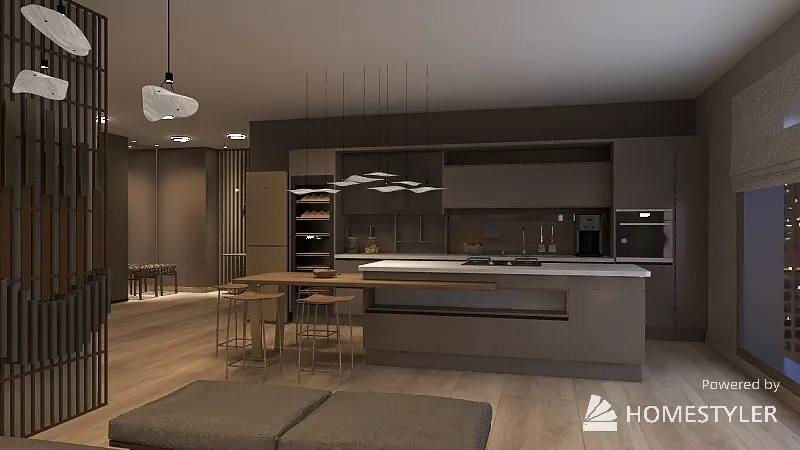 LivingDiningRoom 3d design renderings