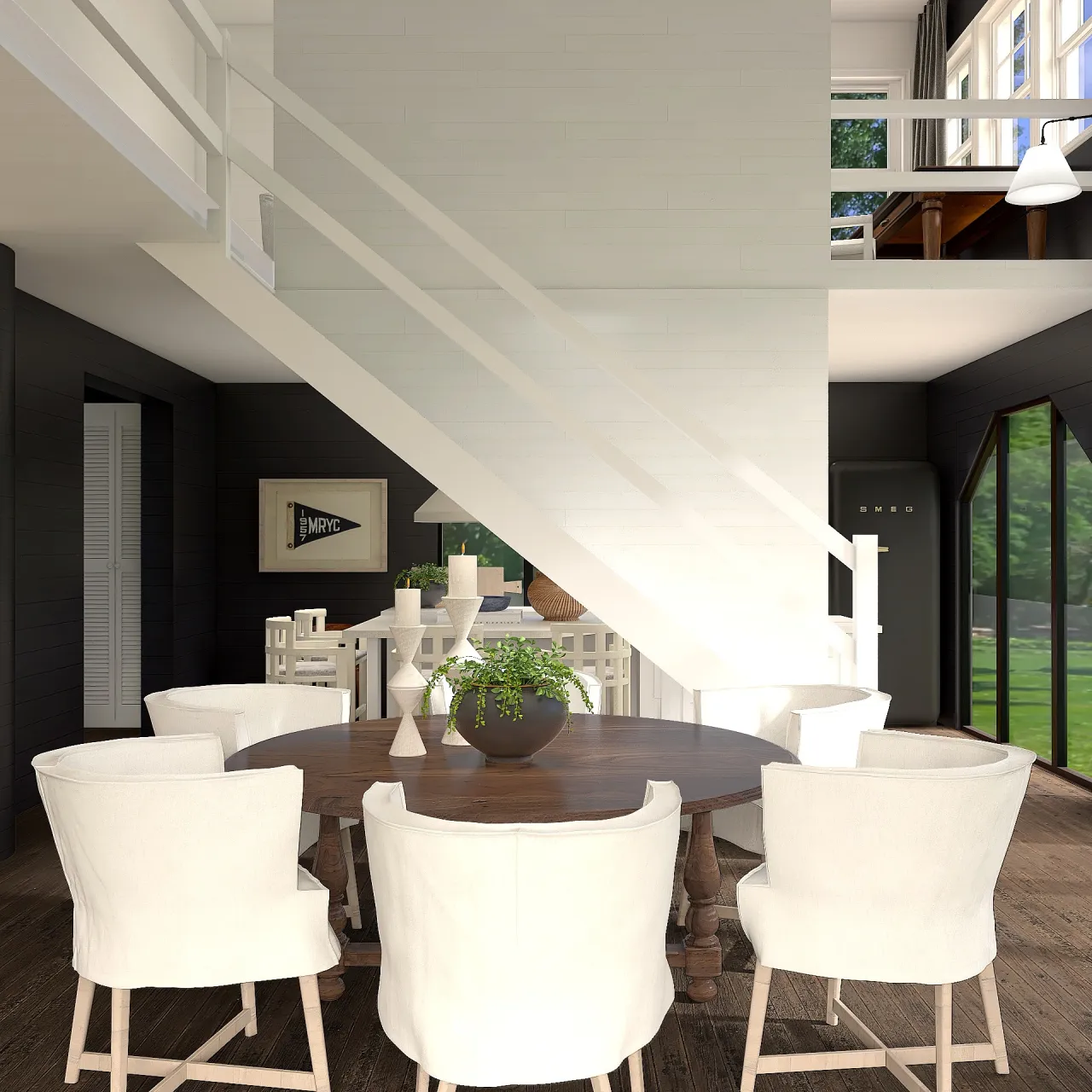 LivingDiningRoom 3d design renderings