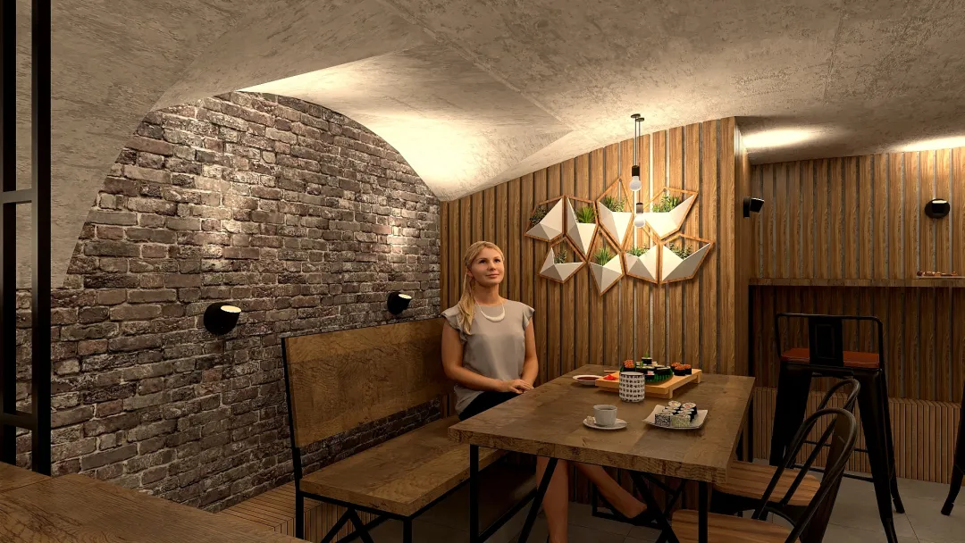 Cafe Traffic 3d design renderings
