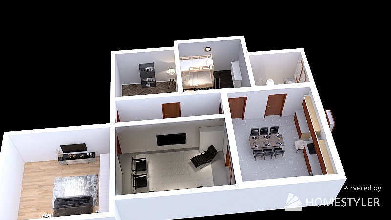 Modern Urban ApartmentModern Urban Apartment 3d design picture 127.53