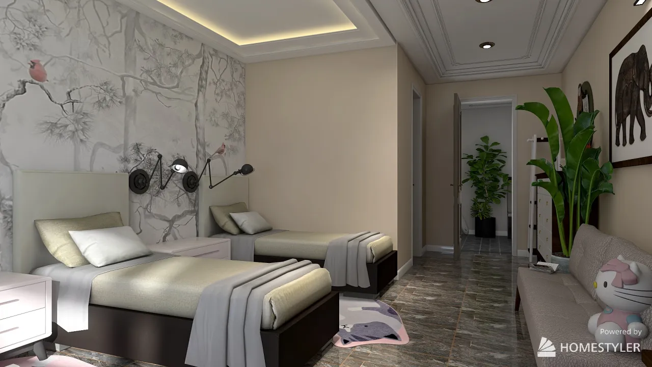 Bedroom 3d design renderings