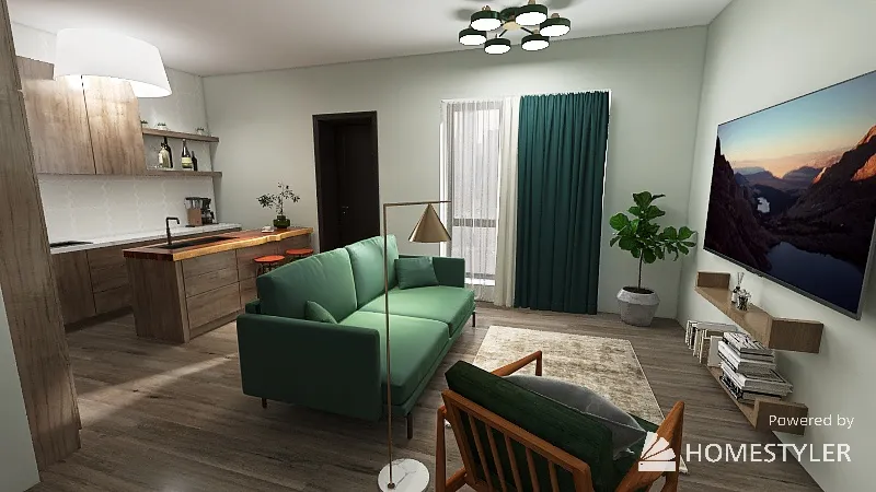 Emerald sand 3d design renderings