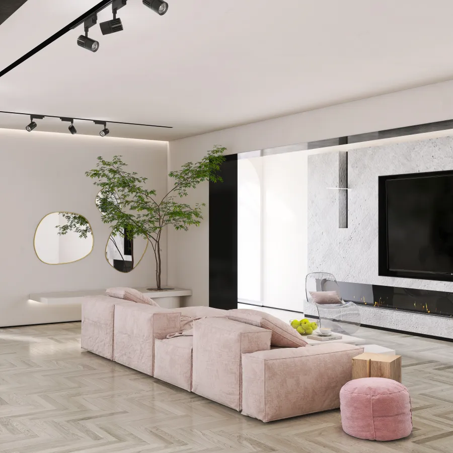 BI18122 - powder pink dream 3d design renderings